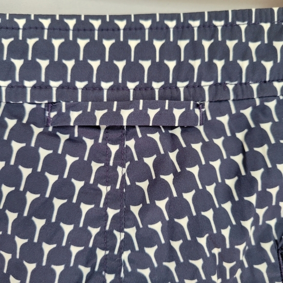 Orlebar Brown Navy and White Paterned Bulldog Swim Shorts - Picture 11 of 13